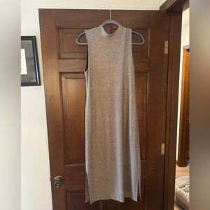 High neck midi gold BCBGeneration dress